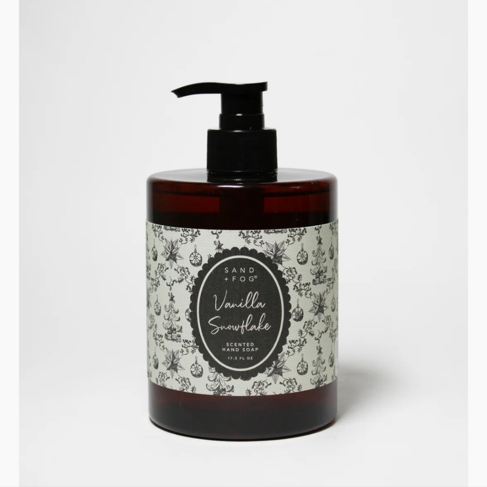 ❄️NEW Vanilla Snowflake Sand + Fog Scented Hand Soap 520 ml